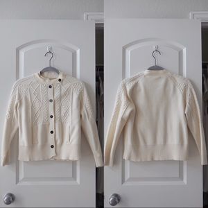 Creme cardigan sweater